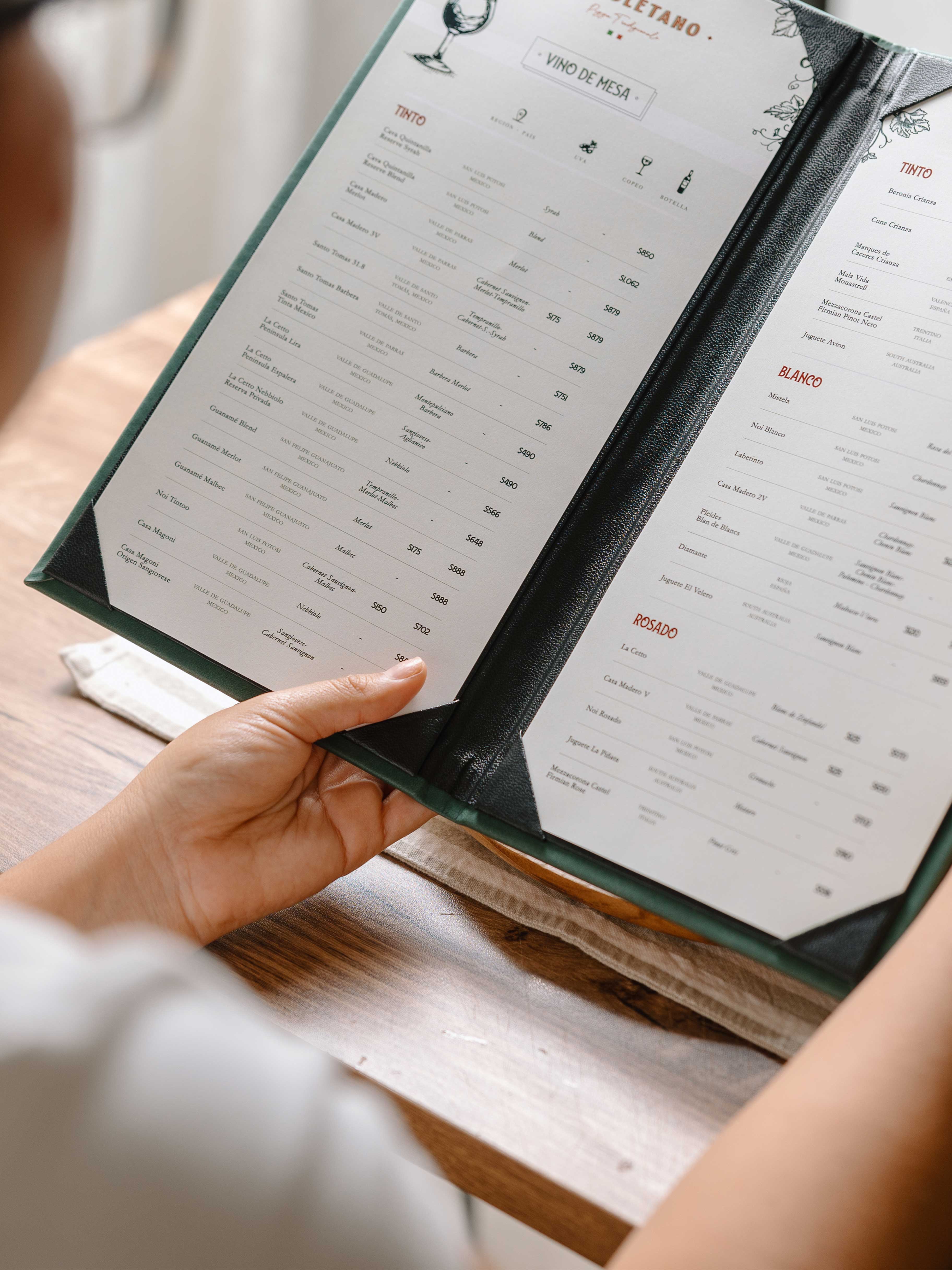 Ingeniería de Menú: El rol del portamenús en la experiencia sensorial del comensal.